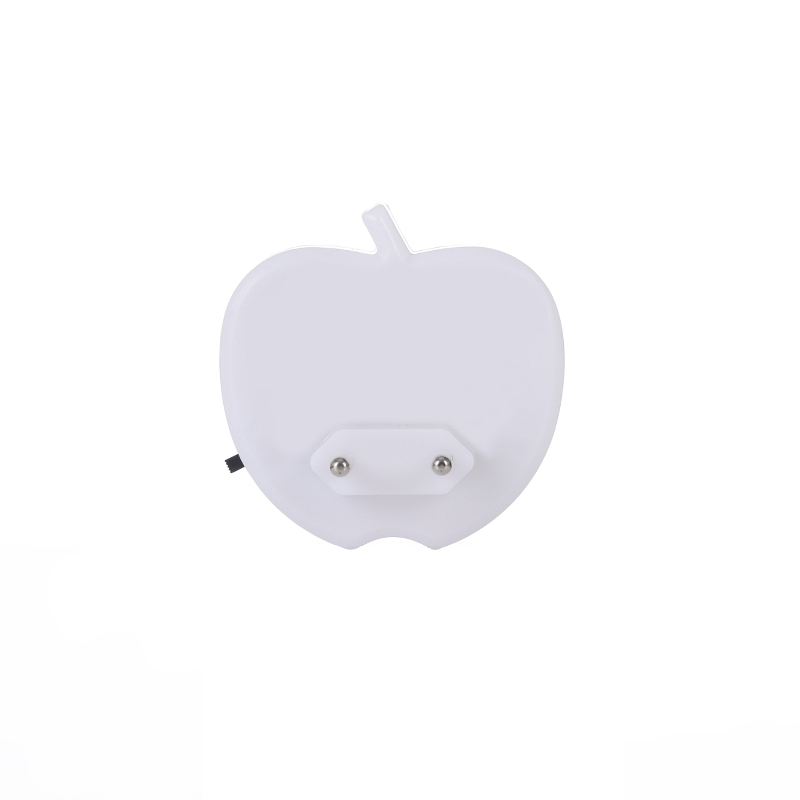Soft Glow Apple Shaped LED Night Light Plug